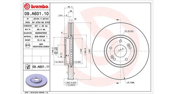 MAGNETI MARELLI Тормозной диск 360406089900